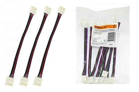 TDM ELECTRIC SQ0331-0045 Коннектор для гибкого соединения двух светодиодных RGB лент шириной 10 мм, TDM